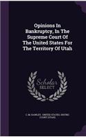 Opinions in Bankruptcy, in the Supreme Court of the United States for the Territory of Utah