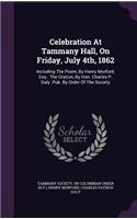 Celebration At Tammany Hall, On Friday, July 4th, 1862