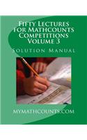 Fifty Lectures for Mathcounts Competitions (3) Solution Manual