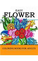 Easy Flower Coloring Books for Adults