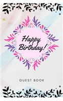 Happy Birthday Guest Book