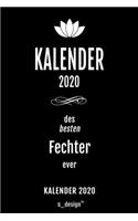 Kalender 2020 für Fechter