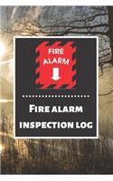 Fire alarm inspection log