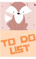To Do List Kawaii Zorrito: A Notebook and Undated List Planners: Planner and organizer for girls