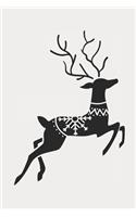 Scandanvian Reindeer, Christmas Notebook Kids, Lined Journal/Notes Christmas (Type 2)