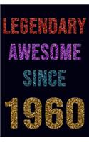 Legendary Awesome Since 1968 Notebook Birthday Gift: Lined Notebook / Journal Gift, 120 Pages, 6x9, Soft Cover, Matte Finish