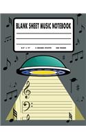 Blank Sheet Music Notebook
