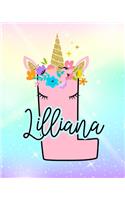 Lilliana: Girls Unicorn Journal to Write In - Personalized Journal