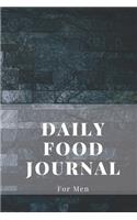 Daily Food Journal For Men