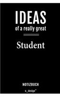 Notizbuch für Studenten: Originelle Geschenk-Idee [120 Seiten liniertes blanko Papier]