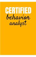 Certified Behavior Analyst