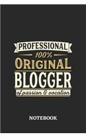 Professional Original Blogger Notebook of Passion and Vocation: 6x9 inches - 110 dotgrid pages - Perfect Office Job Utility - Gift, Present Idea