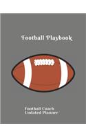 Football Playbook Football Coach Undated Planner