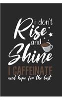 Coffee lover I caffeinate Notebook