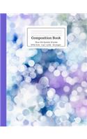 Composition Book Blue Orb Sparkle Wonder: (Sparkly Composition Books)
