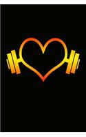 Heart Weights: Great Journal with Heart on Weights