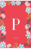 Monogram Letter P Journal