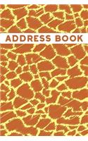 Giraffe Animal Pattern Address Book