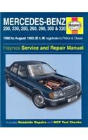 Mercedes Benz 124 Series (85-93) Service and Repair Manual
