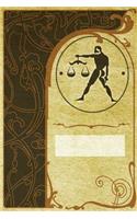 Monogram Libra Notebook: Blank Journal Diary Log(75 Monogram Nouveautwo 150 Lined)