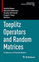 Toeplitz Operators and Random Matrices