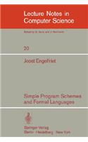 Simple Program Schemes and Formal Languages