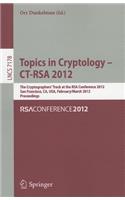 Topics in Cryptology - Ct-Rsa 2012