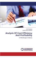 Analysis Of Cost Efficiency And Profitability