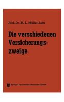 Verschiedenen Versicherungszweige