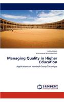 Managing Quality in Higher Education