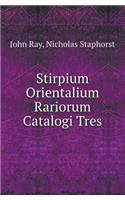 Stirpium Orientalium Rariorum Catalogi Tres