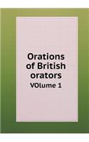 Orations of British orators VOlume 1: (English)