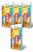 Oswaal CBSE & NCERT QUESTION BANK Class 8 (SET OF 4 BOOKS) Mathematics, Science, Social Science, English (For 2022 Exam)