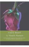 Vision Board 12 Month Planner, 12 Month 2020 Calendar, 5 Year 2020-2024 Calendar for Mapping Out What You're Really Meant to Do Create Simple Abundance Through Radical Transformation & Get Out of Your Own Way U