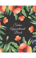 Salon Appointment Book: Undated 52 Weeks Monday to Sunday with 7AM - 9PM Time Slots - Daily and Hourly Schedule - 15 Minute Interval