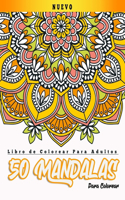 Libro de Colorear Para Adultos 50 Mandalas Para Colorear