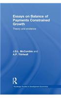 Essays on Balance of Payments Constrained Growth