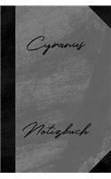 Cyranus Notizbuch: Kariertes Notizbuch mit 5x5 Karomuster für deinen Vornamen