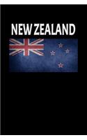 New Zealand: Love New Zealand Country Flag Lined Notebook (Black Cover 120 Pages)