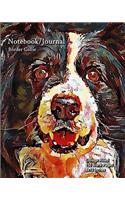 Notebook/Journal - Border Collie: College Ruled - 150 Blank Pages - 8x10 Inches