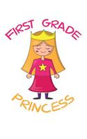 First Grad Princess: 100 sheetmusic Pages Large Big 6 x 9 for school boys, girls, kids and pupils princess and prince