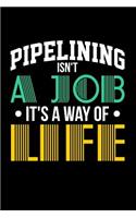 Pipelining Isn't a Job It's a Way of Life: Blank Lined Journal