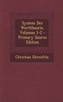 System Der Werttheorie, Volumes 1-2