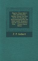 Magister Johann Bader's Leben Und Schriften, Nicolaus Thomae Und Seine Briefe: Ein Beitrag Zur Reformationsgeschichte Der Stadte Landau, Bergzabern Un