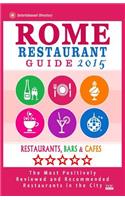 Rome Restaurant Guide 2015