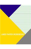 Lined Paper Workbook