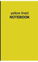 Yellow Lined Notebook