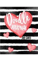 Doodle Journal For Girls: Blank Doodle Draw Sketch Book