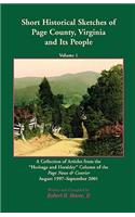 Short Historical Sketches of Page County, Virginia and Its People, Volume 1