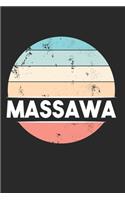 Vintage City Trip Massawa - Eritrea Gift Habesha: 120 Pages 6 'x 9' -Dot Graph Paper Journal Manuscript - Planner - Scratchbook - Diary